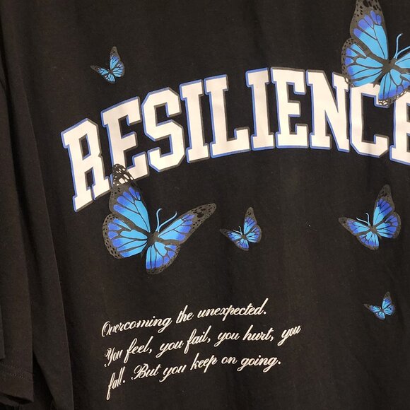 Vital Apparel “Resilience” Oversized Tee | Black | Size 2XL - Picture 2 of 2
